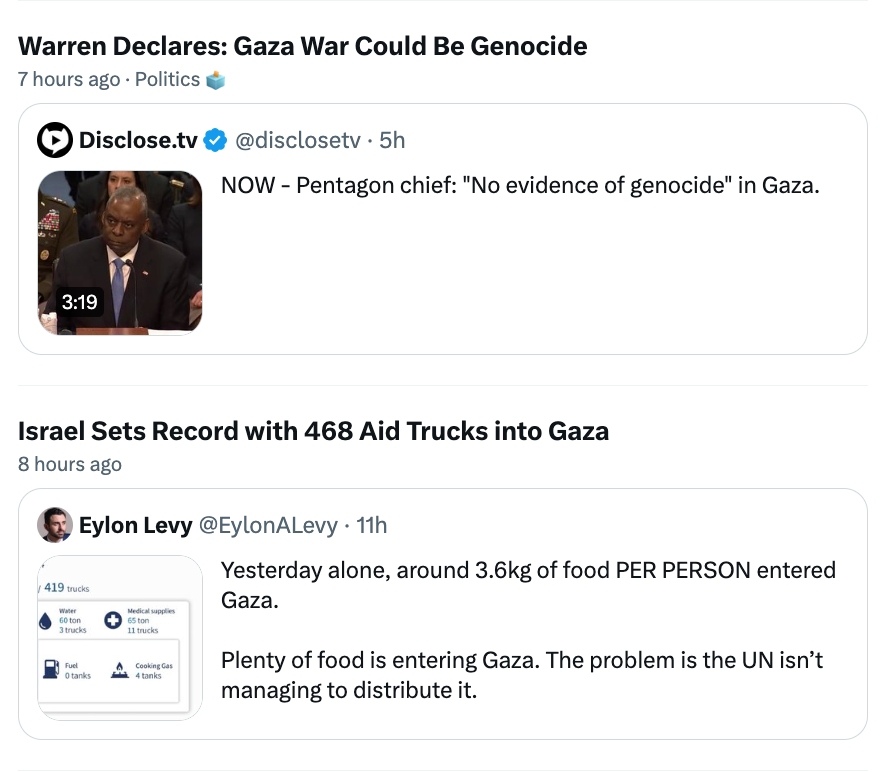 My Twitter Trends have me wondering if @SenWarren understands how genocides work.