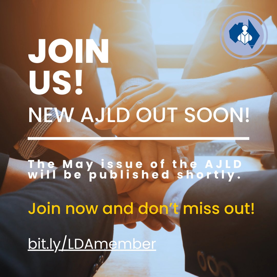 Access to the Australian Journal of Learning Difficulties (AJLD) is just one of many membership benefits on offer when you join LDA! The next issue is out soon, so join now and don't miss out! bit.ly/LDAmember