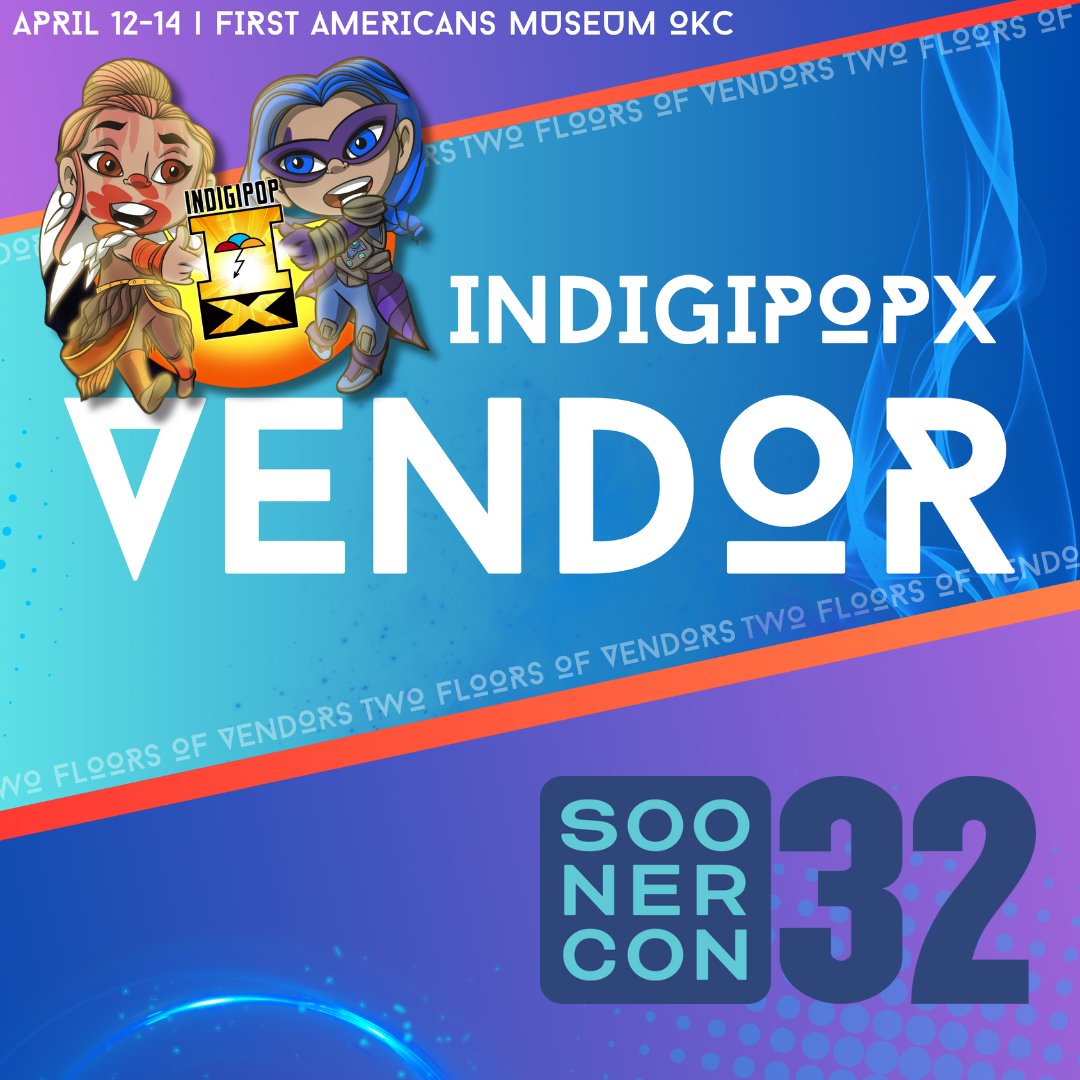 Soonercon's tweet image. We're excited for @IndigenousCon this weekend at the First Americans Museum! Stop by the #Soonercon booth for a chance to win a weekend membership.

#indiginerds #indigipopx #firstamericansmuseum #indigenouscomiccon