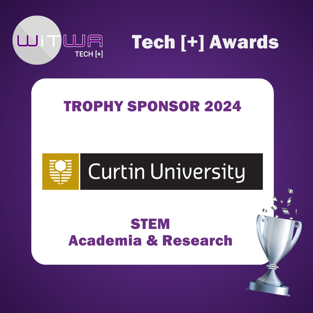 Curtin University joins us again as Trophy Sponsor for the WiTWA Tech [+] Awards 2024 for the Trophy Category - STEM Academia & Research! This category honours women who are leading the way in research and tertiary education of STEM, STEAM or Digital topics. #witwa #STEM