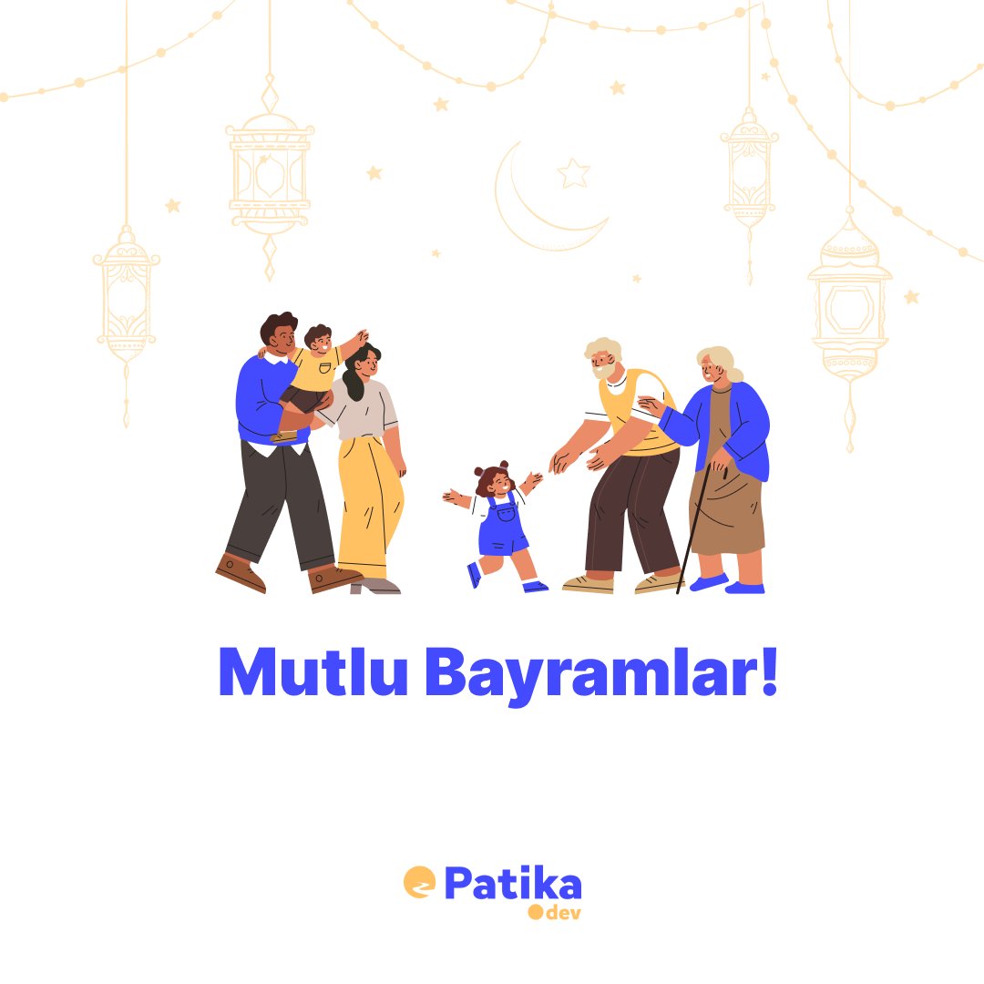 Patika.dev ekibi olarak sevdiklerinizle mutlu, huzurlu ve tatlı bir bayram diliyoruz! 🍬💙🧡 #RamazanBayramı