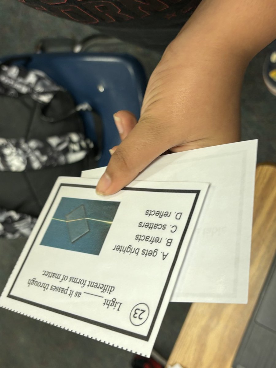 For STAAR Review ⁦@msagarcia31⁩ students did a quick recap of their knowledge on light, forces & energy using “Speed Learning”. They repeated multiple rounds using mini-questions & discussion ABBA strategy for her EB students. ⁦@SmithES_AISD⁩ @AISD_ElemScience