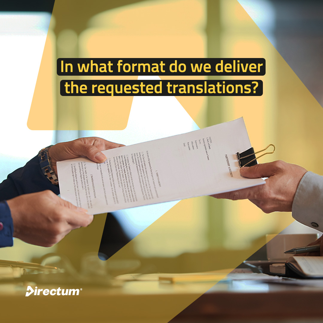 iDirectum's tweet image. We deliver the document in the same format as the original. If it’s a
PDF, we send it as a Word document or PDF, as required😃

👉🏼🌐 directumtranslations.com
.

.

.

#Translations #Expert #AnyLanguage #AnyVolume #ElMejorAliado #DirectumTranslations #Languages