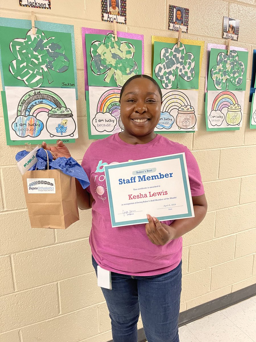Tiffany Hourigan (@tiffanyhourigan) on Twitter photo Huge shout out to our March Staff Member of the Month, Kesha Lewis! She serves our students tirelessly! Thank you <a href="/DepewOrtho/">Depew Orthodontics</a> for helping us celebrate her! <a href="/bakerelembears/">Baker Elementary</a> Huge shout out to our March Staff Member of the Month, Kesha Lewis! She serves our students tirelessly! Thank you <a href="/DepewOrtho/">Depew Orthodontics</a> for helping us celebrate her! <a href="/bakerelembears/">Baker Elementary</a>