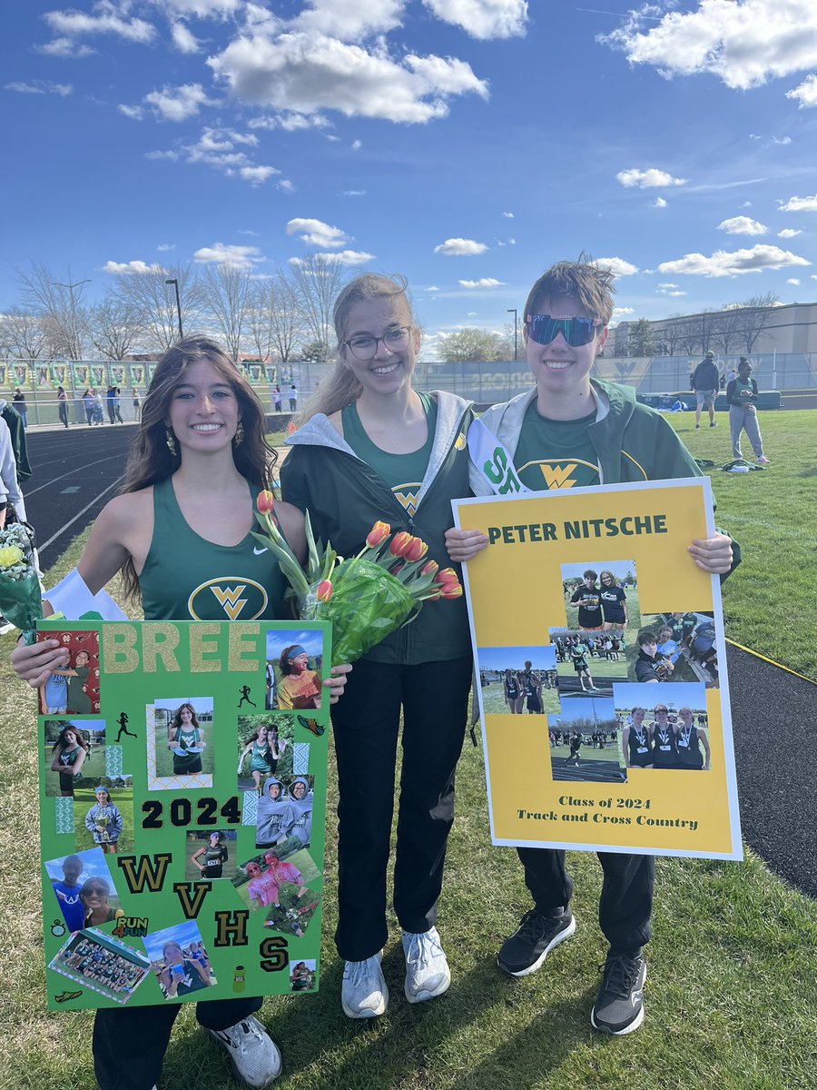 Our girls track team celebrated seniors today. I am reminded how many of these student athletes found a home with Waubonsie during Covid as freshman with track. How far they’ve come!!! Congratulations 🎈🎉🎊!