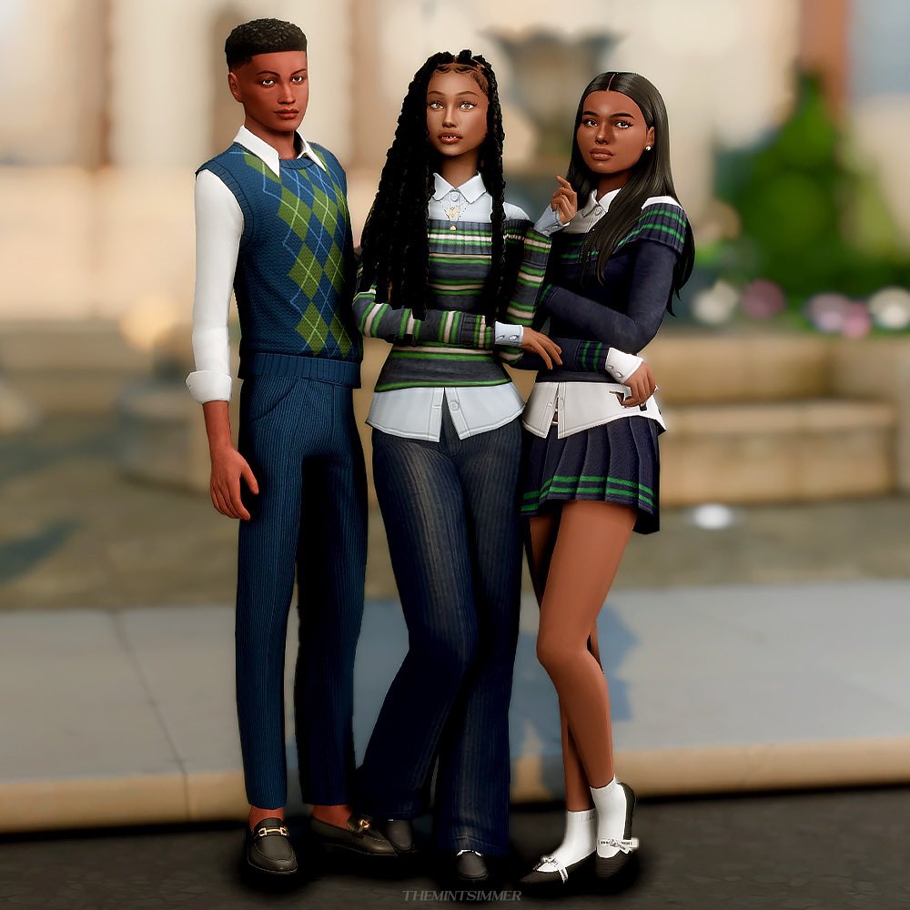 windenburg high got new uniforms!

• the girls are wearing items from serenity x sentate sophomore collection 📚 

#TheSims4 #ShowUsYourSims