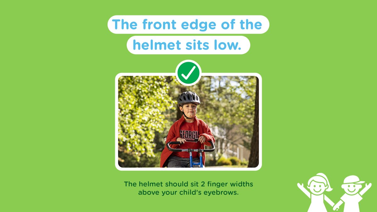 Follow Strong4Life's helmet fit checklist to make sure your child's helmet fits just right. 🚲🛴🛹🛼 And keep in mind, it may be time to size up. Remember: Right fit. Right size. Every ride. 🚴Check out Strong4Life's guide to kids' helmets: Strong4Life.info/49hhTB6.