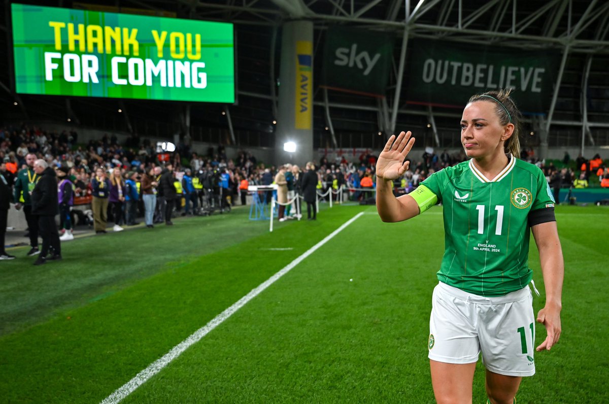 Unbelievable as always! 💚

See you in the Aviva on May 31st against Sweden 🫵

#COYGIG | #OUTBELIEVE
