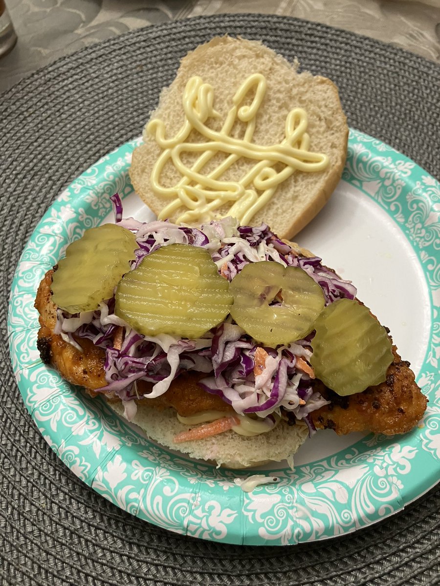 Chicken sandwich, yum!