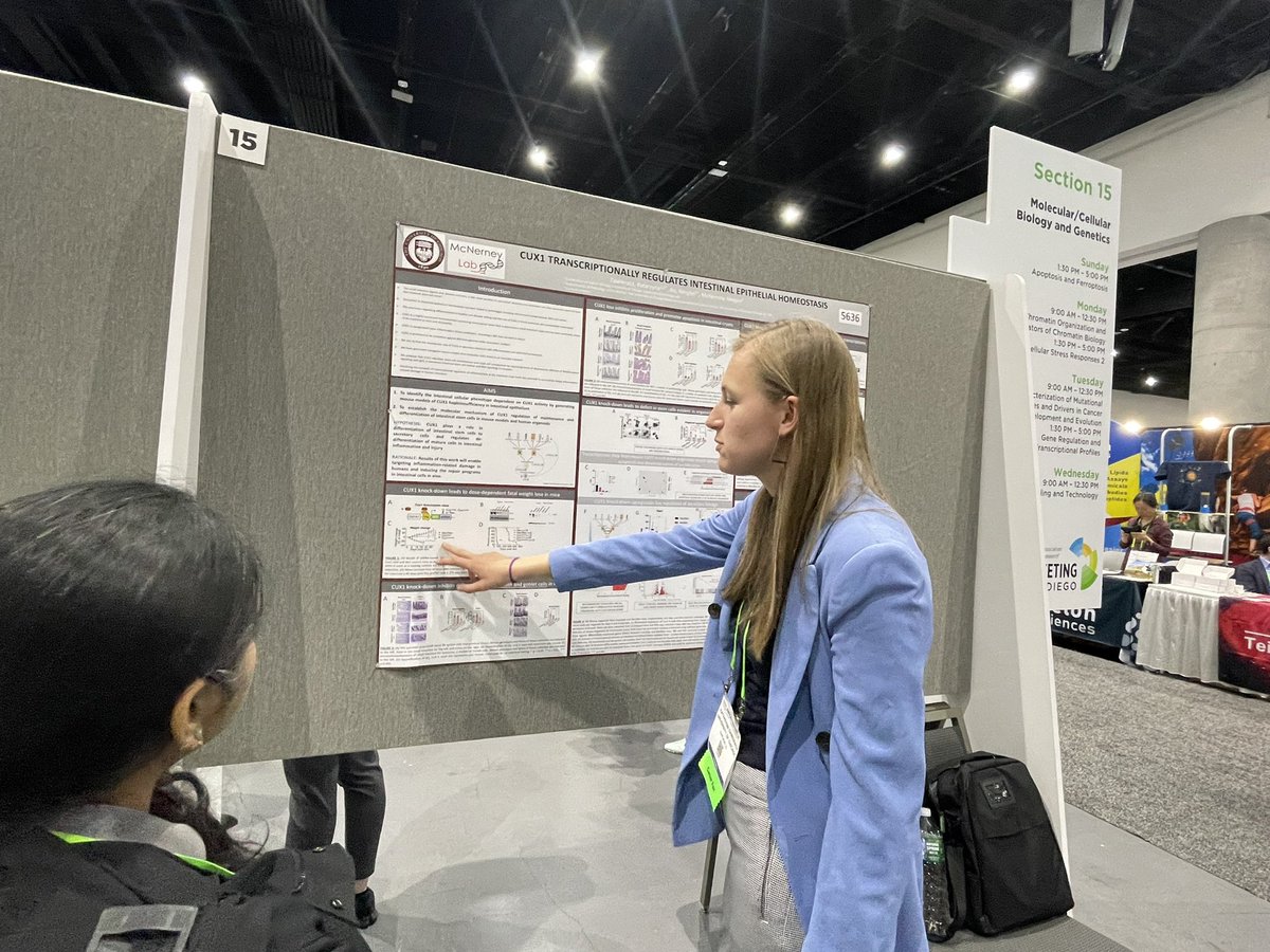 Another great poster from McNerney lab. Katarzyna Zawieracz, grad student showing CUX1 as a epigenetic regulator in intestinal epithelial homeostasis. #CancerPlan #Every1HasARole @UCCancerCenter @UChicagoHemOnc @theNCI