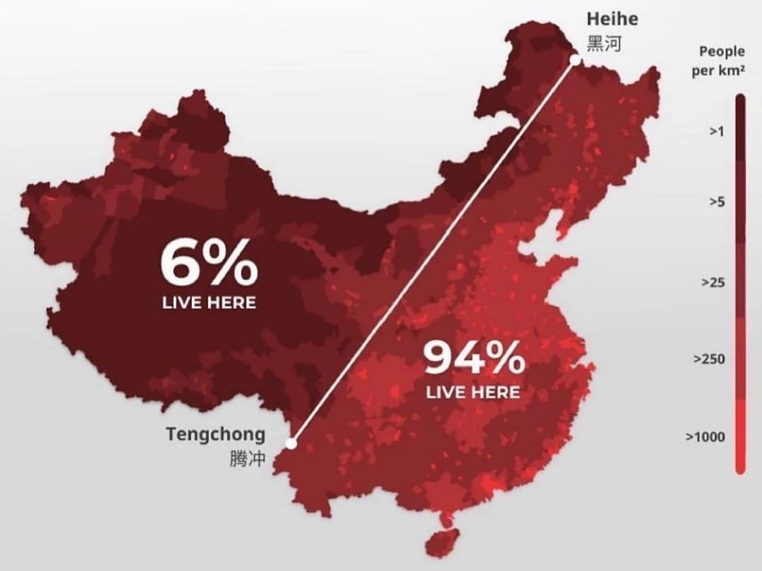 Mapping China's population density