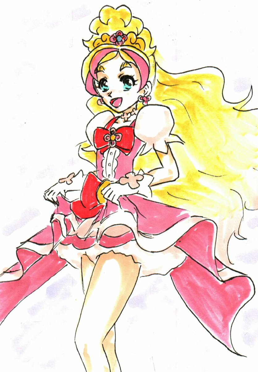 春野はるか 「#キュアフローラ生誕祭2024過去絵お祝い 」|沖庵のイラスト