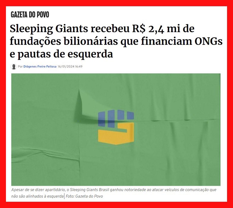 A esquerda finge estar preocupada com a soberania brasileira ao ver um empresário lutando pela liberdade de expressão. Mas o que falar sobre bilionários estrangeiros que despejam milhões e milhões de dólares em ONGs e grupos de esquerda em nosso país, como George Soros? Aí tudo…