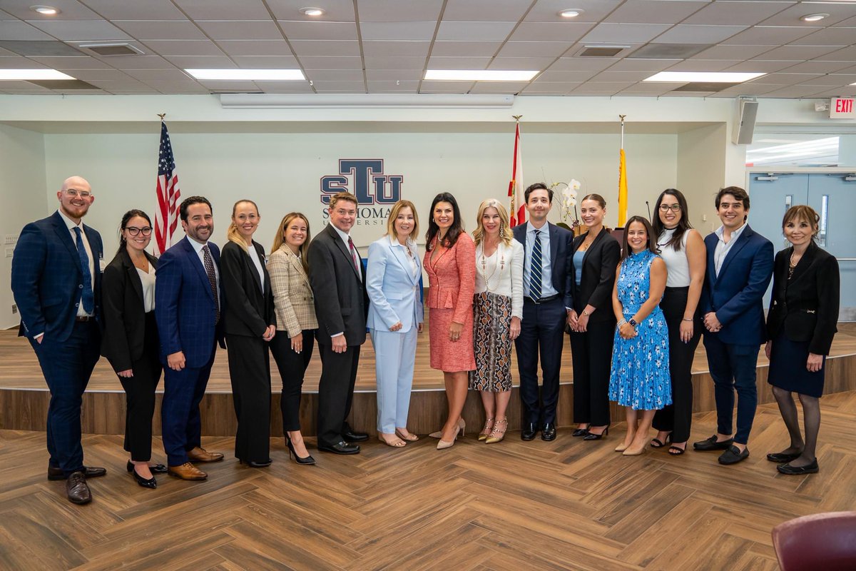 Today at STU Law, students witnessed an official oral argument session convened by the Florida Third District Court of Appeal. After the oral argument, students had the opportunity to interact with the judges during a Q&A session and lunch reception. 👨‍⚖️🏛 #STUMiami #STULaw
