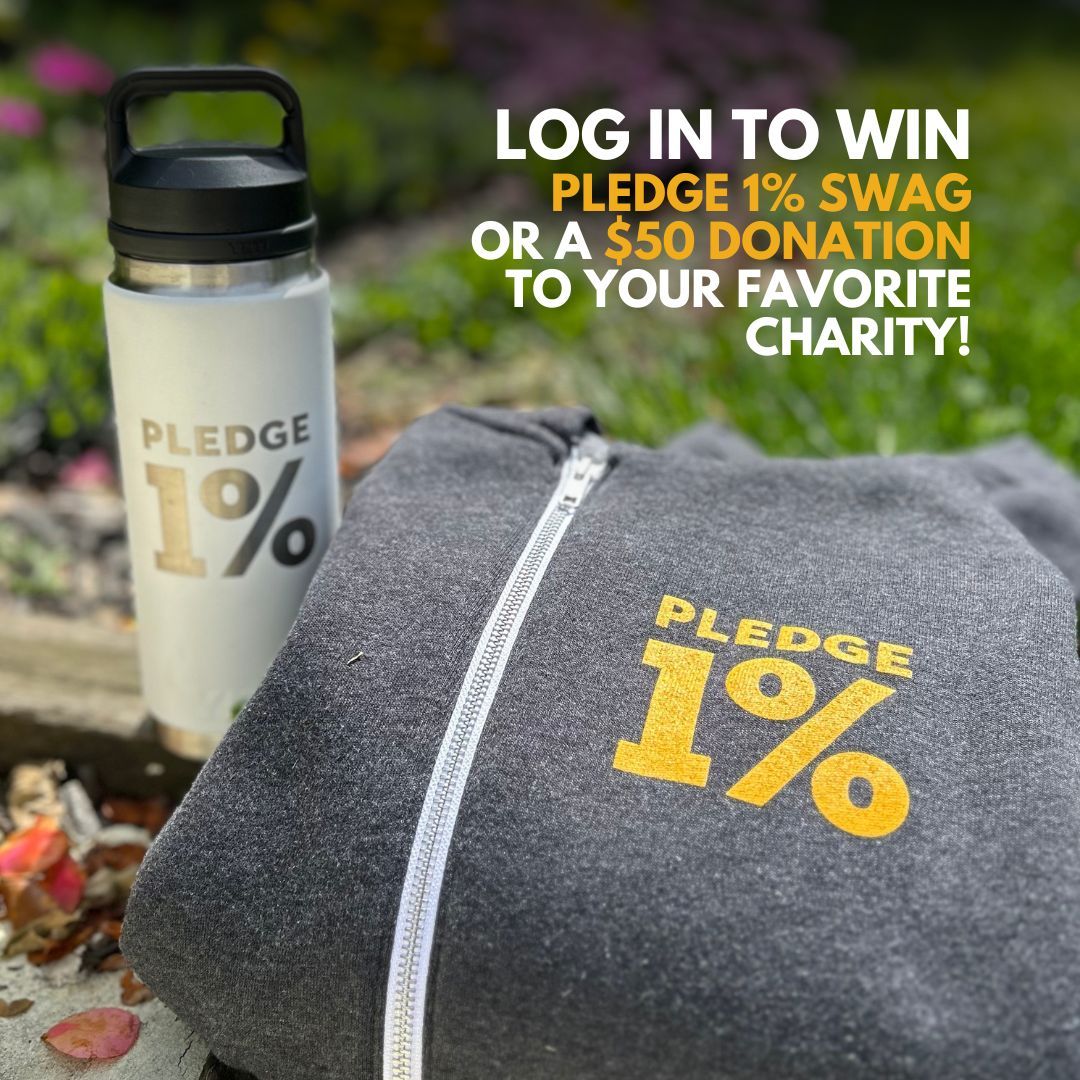 PledgeOne's tweet photo. Reconnect with us in the Pledge 1% online community this week and you’ll be entered to win some nifty Pledge 1% swag OR a $50 donation to your favorite charity! 

It only takes a few seconds to set up your account. Log in https://t.co/qkl6pkjMaC 

#Pledge1 #reconnect #community https://t.co/3eP0cm7eEn