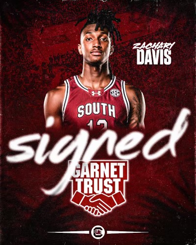 🚨 As promised, we've got more great news! Please join us in welcoming South Carolina men's basketball's Zachary Davis to the Garnet Trust family! 🤝 As always, none of this is possible without YOUR support! garnettrust.com/#join