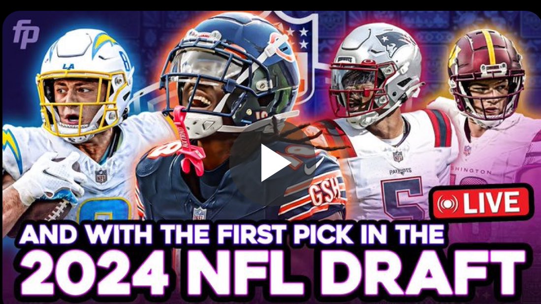 LOOKING for MUST SEE analysis for Day 1️⃣ & Day 2️⃣ of #NFLDraft2024 We got ya covered @FantasyPros We will be streaming LIVE BOTH DAYS. Fantasy Analysis, Betting, & MORE❗️ Buckle Up. It’s gonna be a blast. youtube.com/embed/ycqDRPcX…