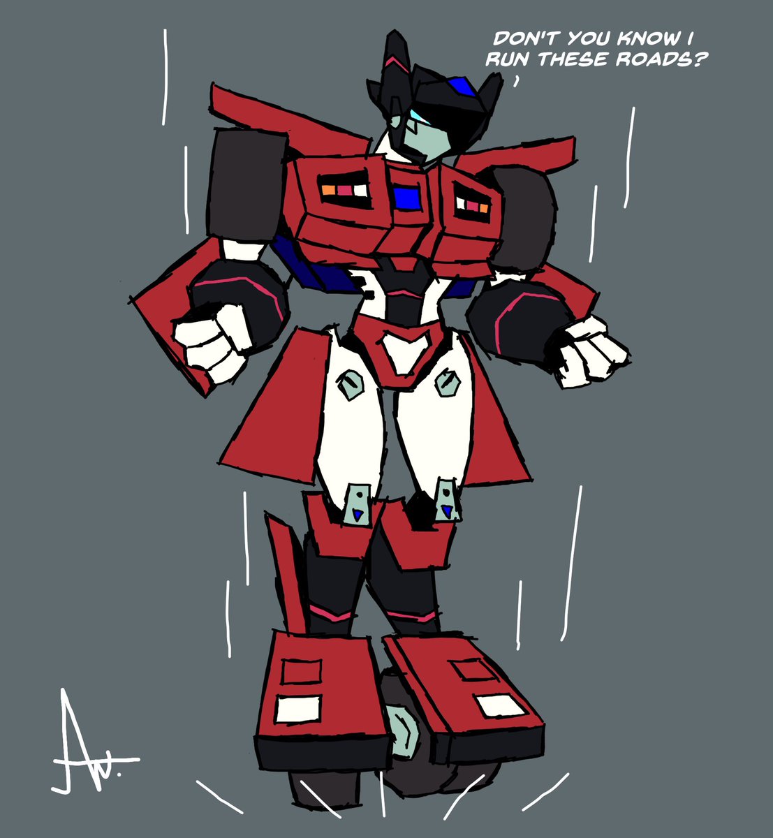 Sideswipe, quite the cocky speedster