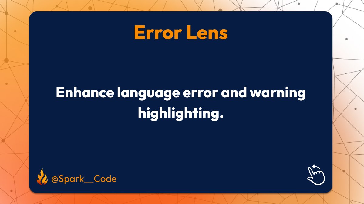 Spark__Code's tweet image. #vscode extensions you didn't know that can be really handy!
#Part 10

#SparkCode #tech #SoftwareDevelopment #WebsiteDevelopment #mobiledevelopmentcompany #SoftwareEngineering #DreamsComeTrue #creativity #GraphicDesign #programming #development #exciting #inspiration