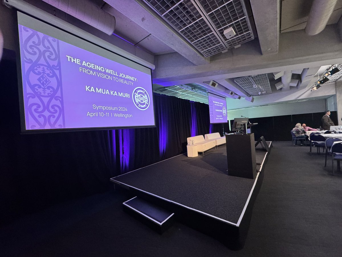 #AgeingWell #tepapa - getting set for the first day of ka mua ka muri The Ageing Well Journey