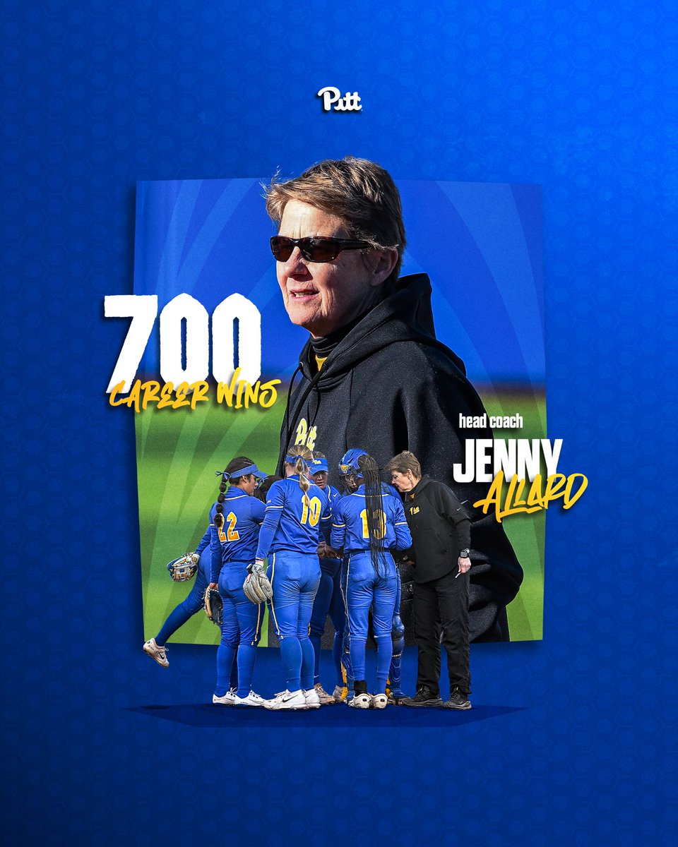 7️⃣0️⃣0️⃣

Congratulations, <a href="/PITTcoachallard/">Jenny Allard</a> on 700 career wins!

#H2P