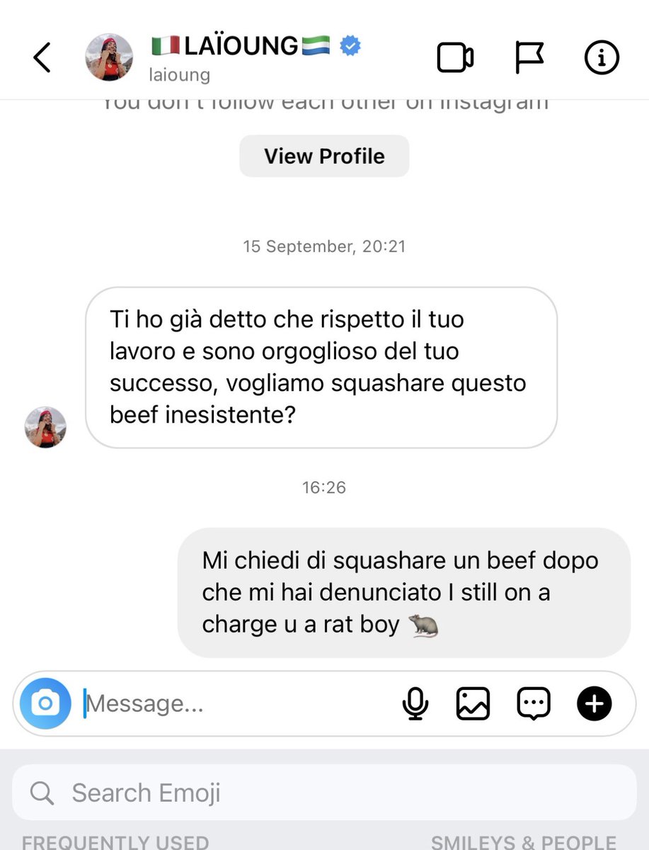 rondossg's tweet photo. DA QUANDO È USCITA LA CANZONE 2016 HO FATTO TORNARE VIRALE LAIOUNG 
SE SIETE DAVVERO MIEI FAN NON FOTTETE CON QUEL RATTO 
SONO ANCORA IN MEZZO AI PROCESSI PERCHÉ HA DENUNCIATO ME E BABYGANG PIU ALTRE 10 PERSONE 
PARLAVA DI GANG E POI È UN FEDS 👮🏼‍♂️
L’INDUSTRIA TI HA ELIMINATO 😅 https://t.co/TuoQJaCfx4
