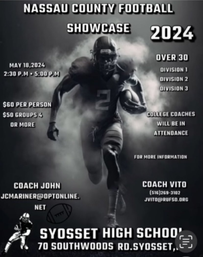 College Football Prospects, this is your opportunity to evaluated by over 30 college coaches from D1-D2-D3 docs.google.com/forms/d/e/1FAI…
