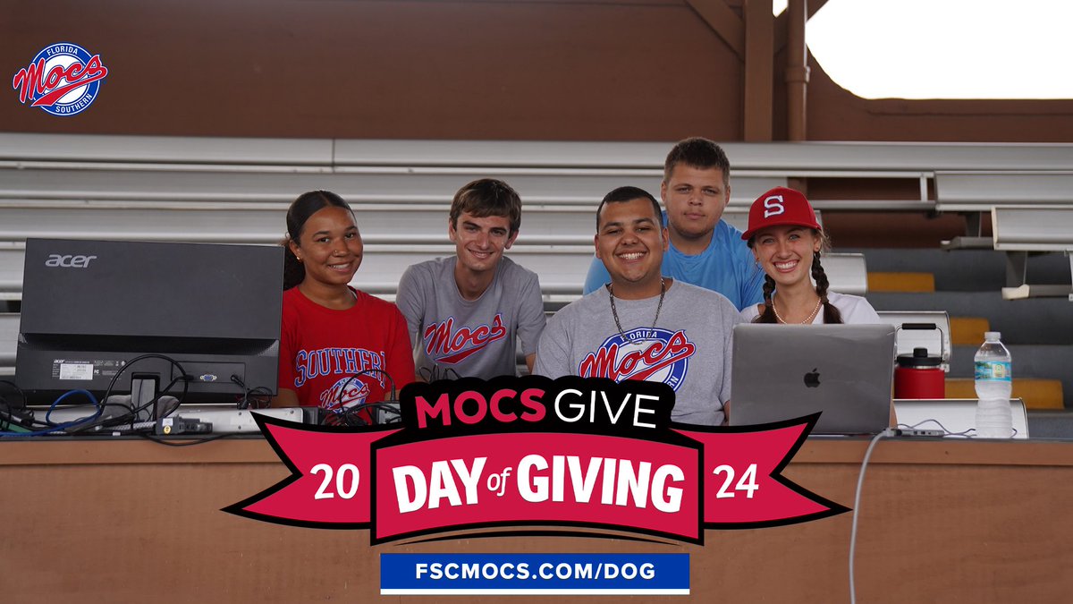 As our Day of Giving continues, we invite you to donate to the Athletics Communication department as we aim to improve our athletic broadcasts, equipment, and overall experience for our fans. Donate here: dayofgiving.flsouthern.edu/giving-day/837… #LetsGoMocs #MocsGive