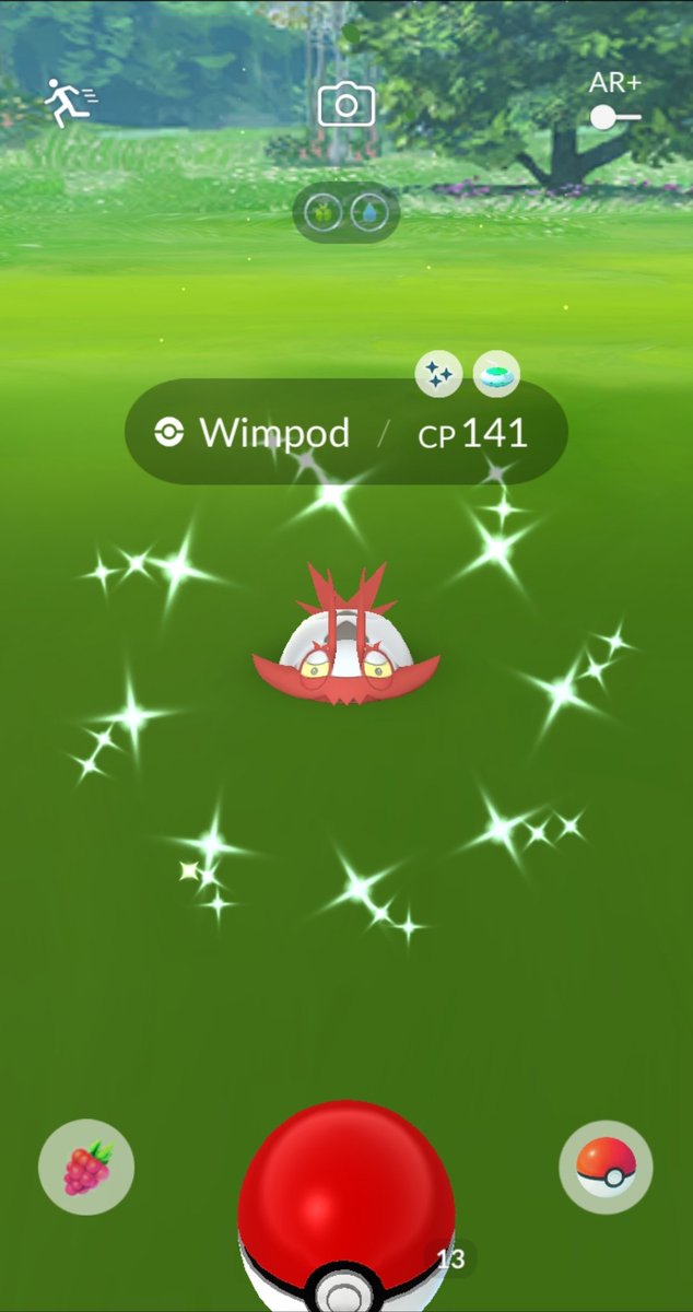 Right before the end i got my shiny bug🤩 #ShinyPokémon #ShinyCheck #MissQOS #RaidGuru #PokemonGO #Wimpod 🪲