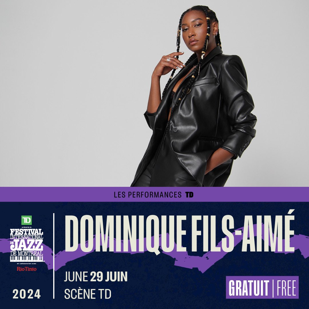 Impatiente de vous retrouver sur la scène principale du prochain @mtljazzfestival le 29 juin ! Jouer à la maison dans ce festival qui me soutient depuis mon tout premier album a toujours une saveur particulière pour moi et toute mon équipe ! Lien : bit.ly/3Uc0k16