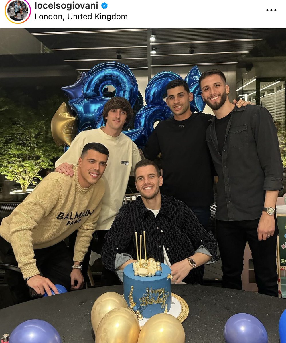 Some of the #THFC squad have been helping Giovani Lo Celso celebrate his birthday