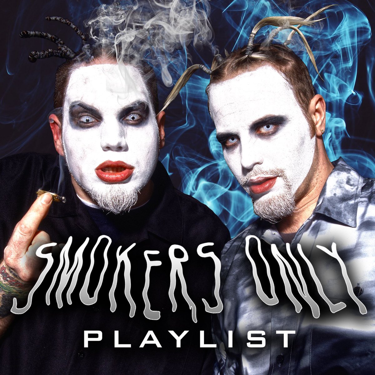 .@tweetmesohard ‘s “Smokers Only” playlist is live on @Spotify right now, just in time for 4/20 ⤵️ open.spotify.com/playlist/0u7B3… What’s your favorite Twiztid smoke track? 💨