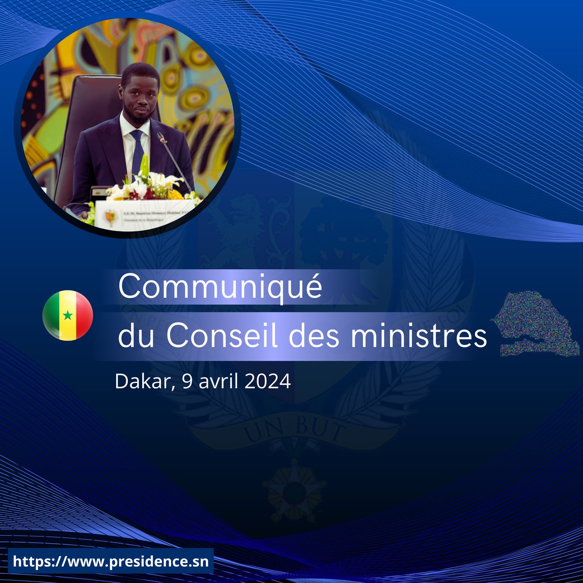 Communiqué du Conseil des ministres de ce mardi 9 avril 2024 👉🏾presidence.sn/actualites/com…