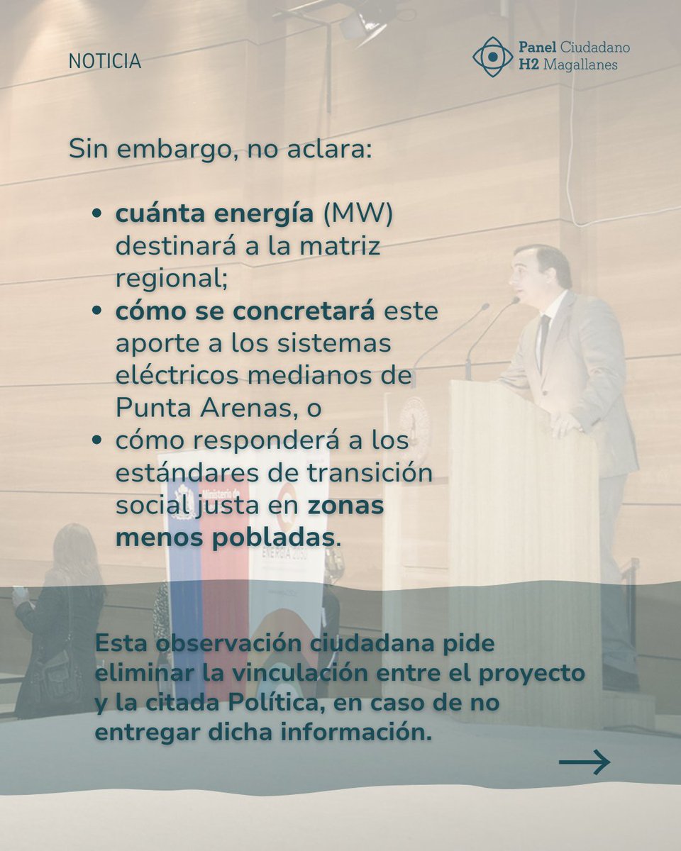 HIF Chile y Enel Green Power argumentan que otro objetivo del Parque Eólico Faro del Sur, es aportar a la diversificación de la matriz energética de Magallanes, y citan la Política Energética regional. Pero no entregan antecedentes de cómo lo harán. #H2V #noesverde #Patagonia