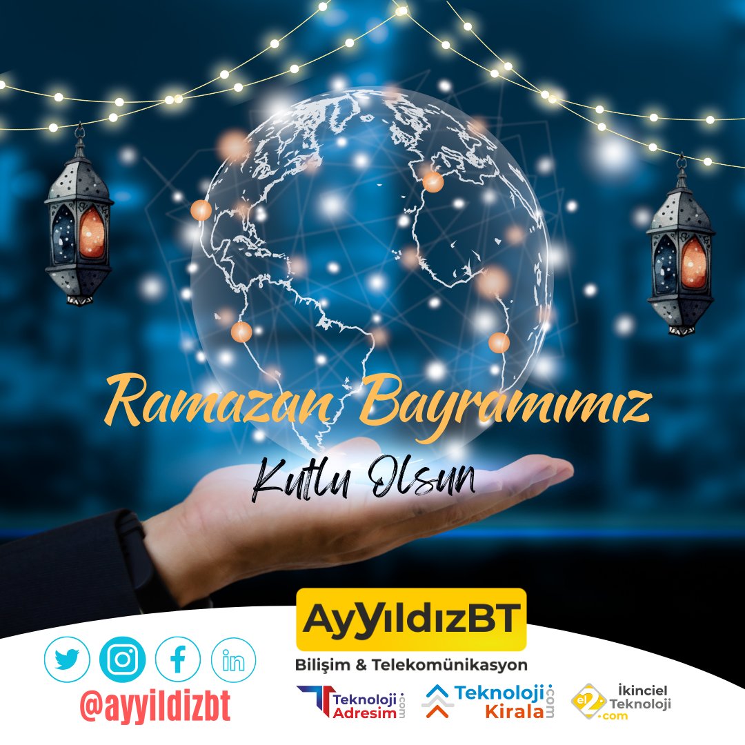 Aziz Milletimiz ve İslam Alemi'nin
Rsmazsn Bayramı kutlu olsun.
Esenlikler dilerim.
🤲 🇹🇷 🌙 🌹 

#ramazan #bayram #ramazanbayramı #kutlu #mübarek