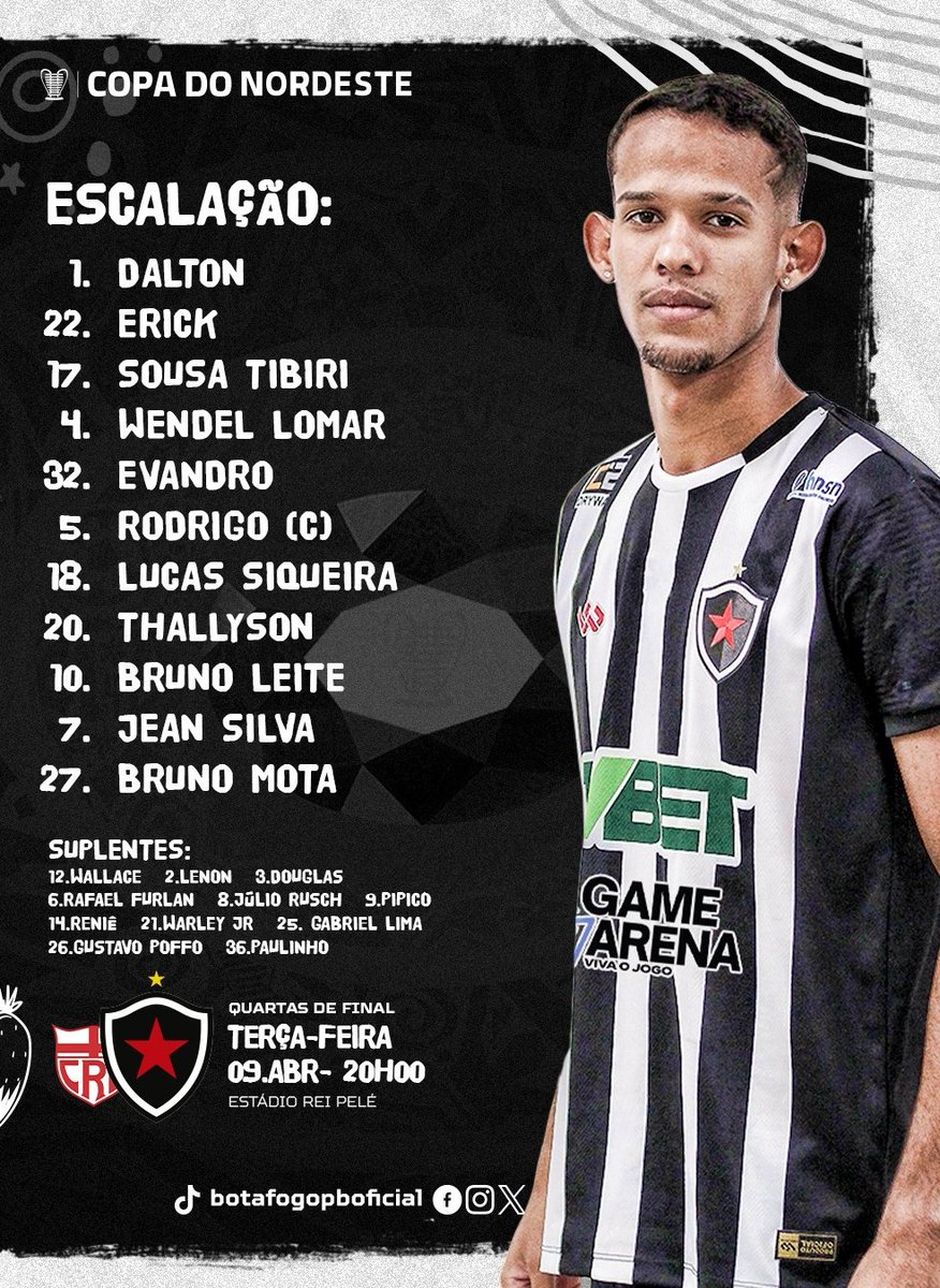 CRB 🆚 Botafogo-PB estão escalados para o jogo decisivo da Copa do Nordeste

#BrasileirãoSérieB | #CRBxBOT | #CopaDoNordeste