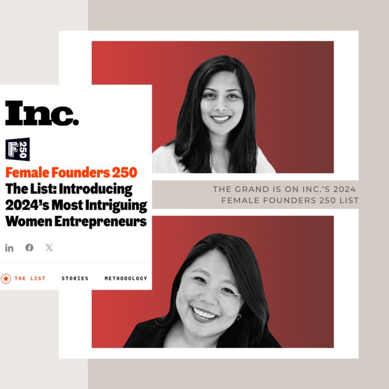 Congratulations to our fearless founders @ahossain24 and @heyreiwang for their recognition in the prestigious Inc. Magazine #FemaleFounders 250 list, honoring the most innovative & empowering female entrepreneurs across America! Complete list: lnkd.in/gGmri3mn