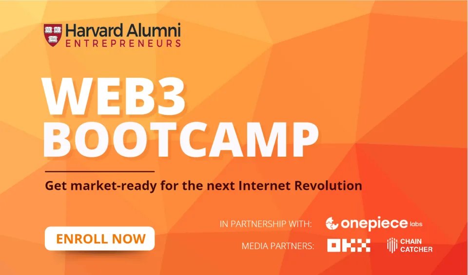 OnePiece Labs (@onepiecelabs) on Twitter photo Elevating Business Strategies | Web3 Bootcamp💡
OnePiece Labs and Harvard Alumni Entrepreneurs <a href="/AlumniStartups/">Harvard Entrepreneurs</a> are teaming up for the second year in a row to bring you the 𝗪𝗲𝗯𝟯 𝗕𝗼𝗼𝘁𝗰𝗮𝗺𝗽!
🗓️ Dates: April 24 - June 26
📝 Register here: hub.harvardae.org/e/hae-web3-boo…
Media Elevating Business Strategies | Web3 Bootcamp💡
OnePiece Labs and Harvard Alumni Entrepreneurs <a href="/AlumniStartups/">Harvard Entrepreneurs</a> are teaming up for the second year in a row to bring you the 𝗪𝗲𝗯𝟯 𝗕𝗼𝗼𝘁𝗰𝗮𝗺𝗽!
🗓️ Dates: April 24 - June 26
📝 Register here: hub.harvardae.org/e/hae-web3-boo…
Media
