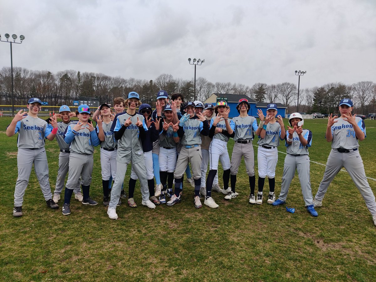 Drew Brum (@hms_coachdrew) on Twitter photo After two games we are 1-0-1. Season opener vs Dighton we won big 11-1. Today vs a really good Norton team we came back from behind, ending the game in a 3-3 tie. Proud of the fight this team has! We're on to Rehoboth ✌🏼💙⚾ <a href="/HoldenTom12/">Tom Holden</a> <a href="/MikeMantonBSU/">Michael Manton</a> <a href="/MsBhmsP/">Alexis Bouchard</a> <a href="/Seekonkbaseball/">WarriorBB</a> After two games we are 1-0-1. Season opener vs Dighton we won big 11-1. Today vs a really good Norton team we came back from behind, ending the game in a 3-3 tie. Proud of the fight this team has! We're on to Rehoboth ✌🏼💙⚾ <a href="/HoldenTom12/">Tom Holden</a> <a href="/MikeMantonBSU/">Michael Manton</a> <a href="/MsBhmsP/">Alexis Bouchard</a> <a href="/Seekonkbaseball/">WarriorBB</a>