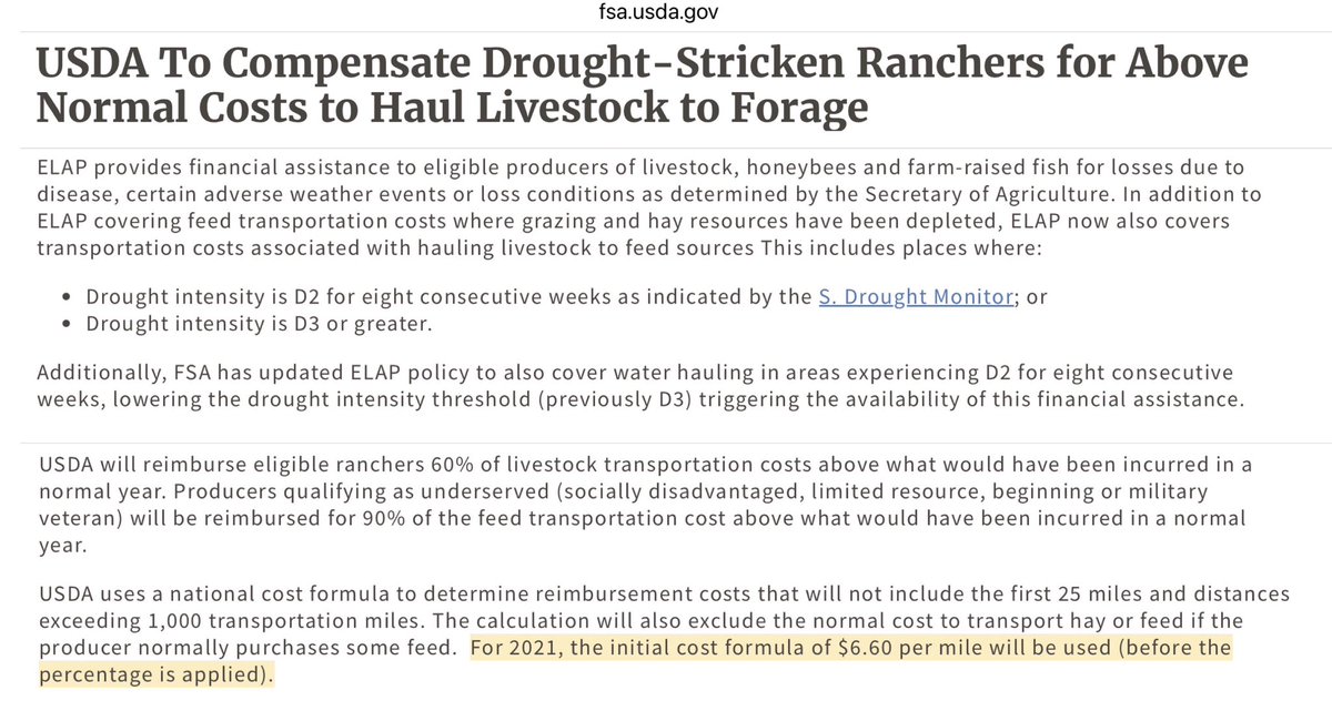 $22 million 4 ranchers to rotate their cows. Did you know they also get reimbursed $6.60/mile to haul feed & water to their livestock because of drought? And what, exactly, is partially responsible for climate change & drought?🐂 seehafernews.com/2024/04/07/wit…