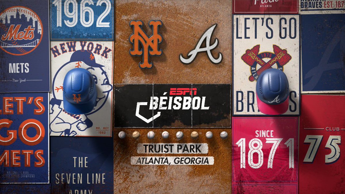 Los espero a las 7:15 p.m. ET junto a Orlando “El Duke” Hernández, @orlandoduke26, para un duelo entre rivales del este de la Liga Nacional. #Mets vs. #Braves Adrian Houser vs. Reynaldo López #mlb #MLBxESPN #baseball #béisbol #DominicanosenMLB #Dominicana