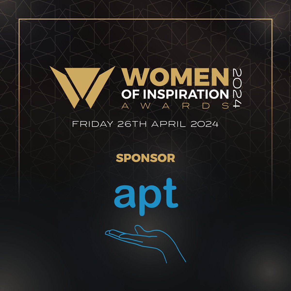 The Women of Inspiration Awards are delighted to announce our sponsor, @APT We are grateful for their support in empowering and celebrating inspiring women. sponsor and be part of this incredible event, email us at awards@empoweringeducation.co.uk