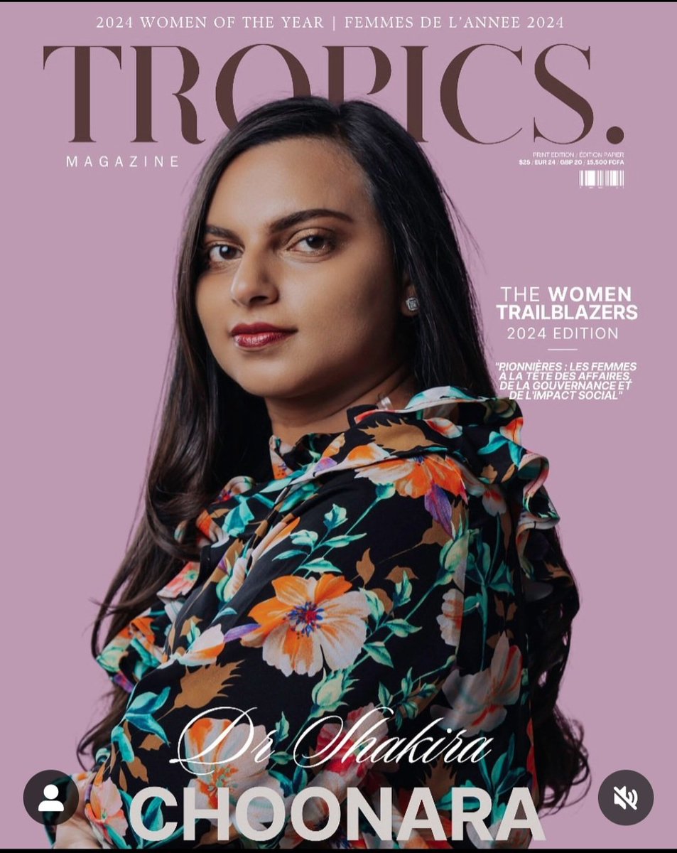 Alongside Connie Ferguson and several other inspiring greats including First Ladies of Africa 😎 thank you for the listing among 250 women trailblazers on our continent @TropicsMagazine #humbled #daymade #Africa ✊️ tropicsmag.net/tropics-magazi…