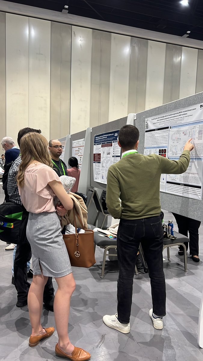 Come visit @RamiKhoury00 at Section 12, board 7 to discuss his brilliant work on BRCA-mutated breast cancer brain metastasis- why do they get there and how to treat them with innovative nanotechnology @AACR #AACR24