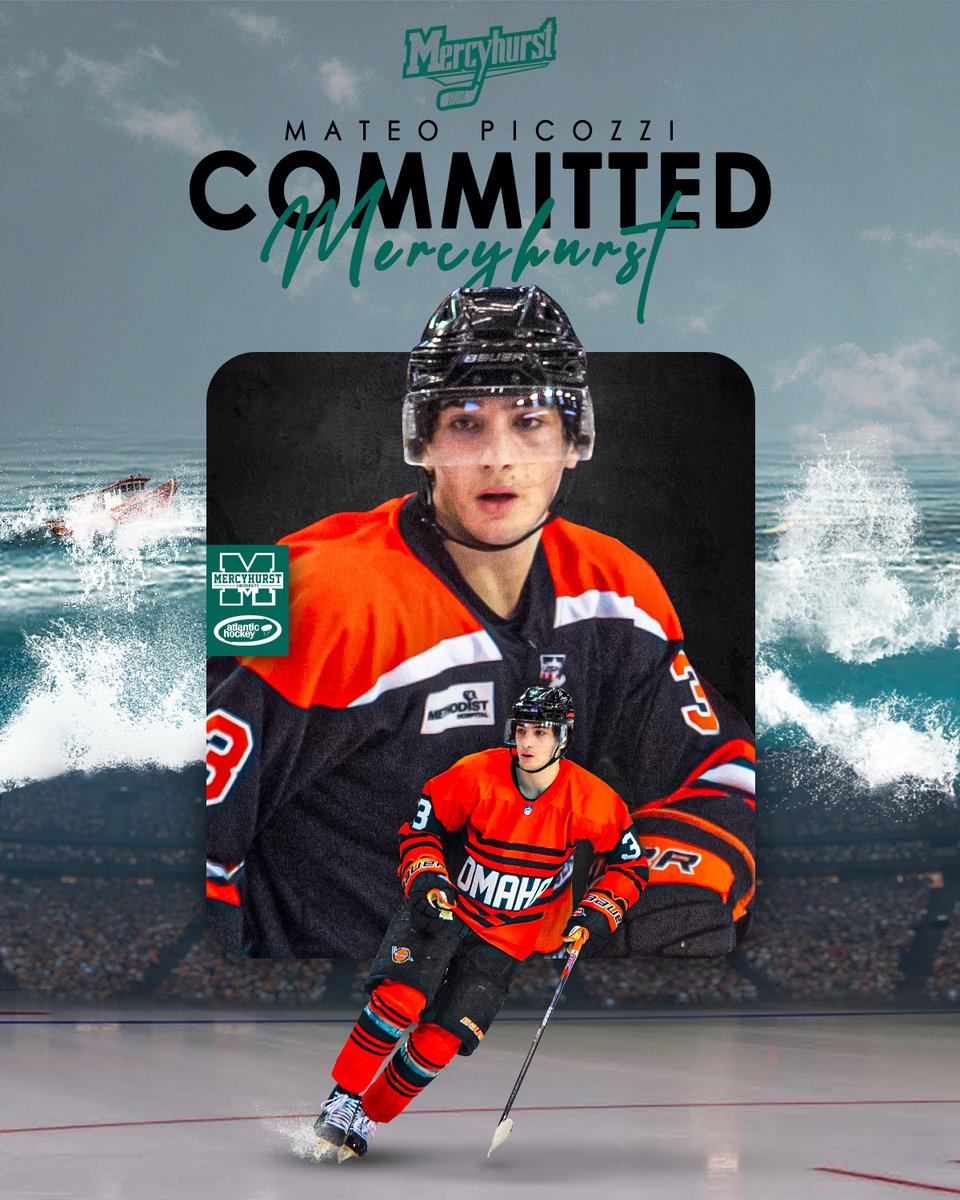 MATEO PICOZZI COMMITS TO MERCYHURST ⚔️🔥 @HurstMensHockey Full Story: tinyurl.com/mtw3dhfe