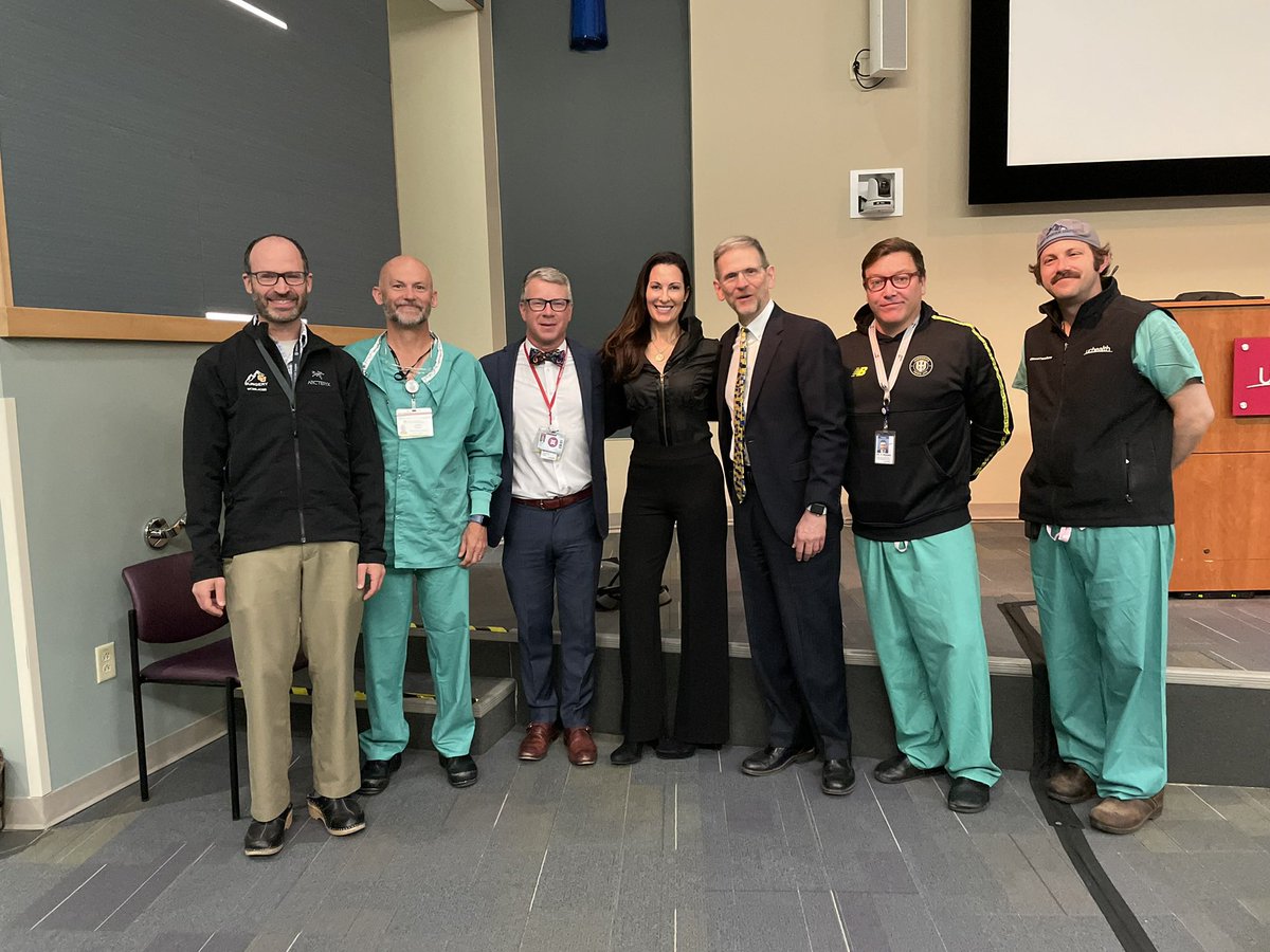 What a fantastic Surgery Grand Rounds with our own Dr Mitch Cohen and @WHOOP Principal Scientist Kristen Holmes. Thanks for coming to visit. @CUDeptSurg @CUAnschutz @CUCombatCenter
