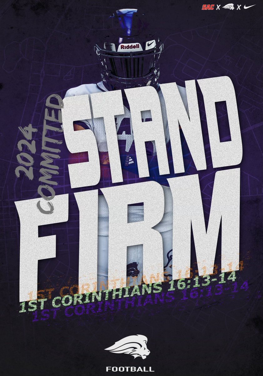 Derek Burleson (@dburl_81) on Twitter photo After many long conversations with my parents and coaches, I am blessed to announce my commitment to Southwestern Assemblies of God University!! Go Lions! 🟣🟡⚪️ #STANDFIRM #AGTG
<a href="/ThaBallCoach/">Robert Boone</a> <a href="/CoachSGonzo/">Ski Gonzalez</a> <a href="/NSHS_Recruits/">Newman Smith High School Recruiting</a> <a href="/Coach_MacSAGU/">Blake McCulloch</a>
@SAGU_Football After many long conversations with my parents and coaches, I am blessed to announce my commitment to Southwestern Assemblies of God University!! Go Lions! 🟣🟡⚪️ #STANDFIRM #AGTG
<a href="/ThaBallCoach/">Robert Boone</a> <a href="/CoachSGonzo/">Ski Gonzalez</a> <a href="/NSHS_Recruits/">Newman Smith High School Recruiting</a> <a href="/Coach_MacSAGU/">Blake McCulloch</a>
@SAGU_Football