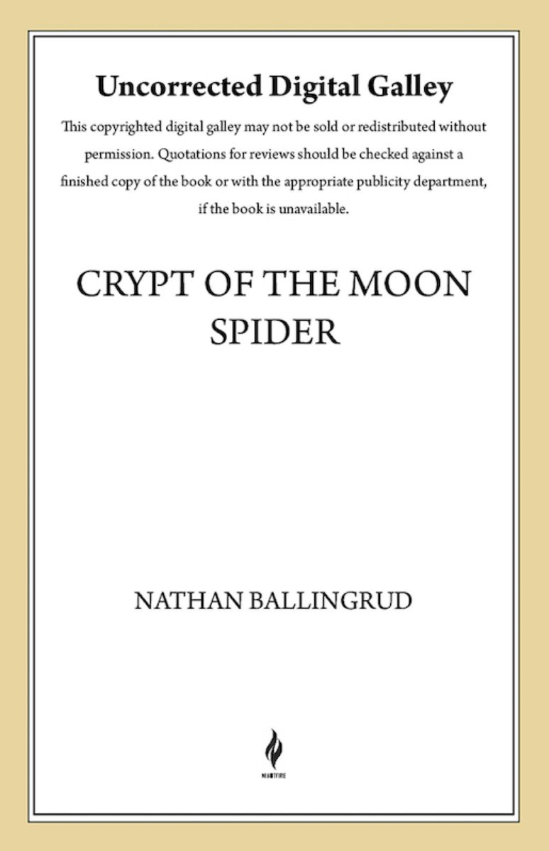 Some recent ARCs coming in. Didn’t even know about the Keanu Reeves/China Mieville book! So excited for SO THIRSTY by @rachfacelogic CRYPT OF THE MOON SPIDER by @NBallingrud !!!