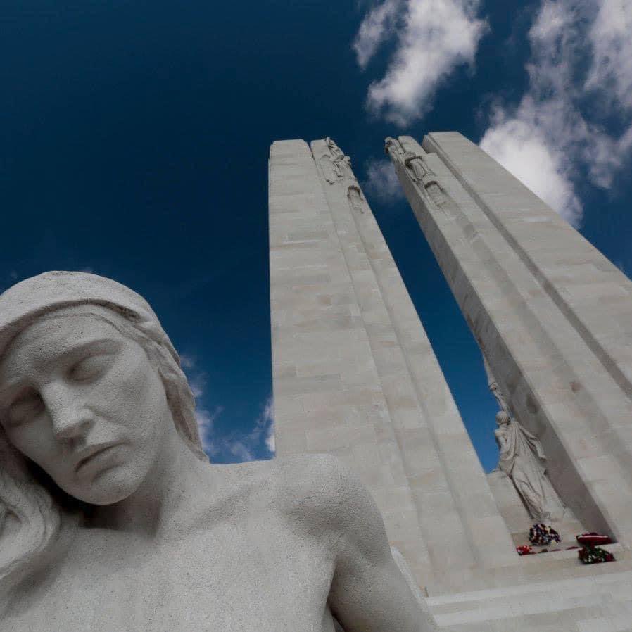 #VimyRidgeDay. This week in 1917, the Battle of Vimy Ridge began. A week later 3,598 Canadians were killed and over 7,000 were injured. The land where the battle was fought was given to the people of Canada. #VimyRidge #vimy #canada
