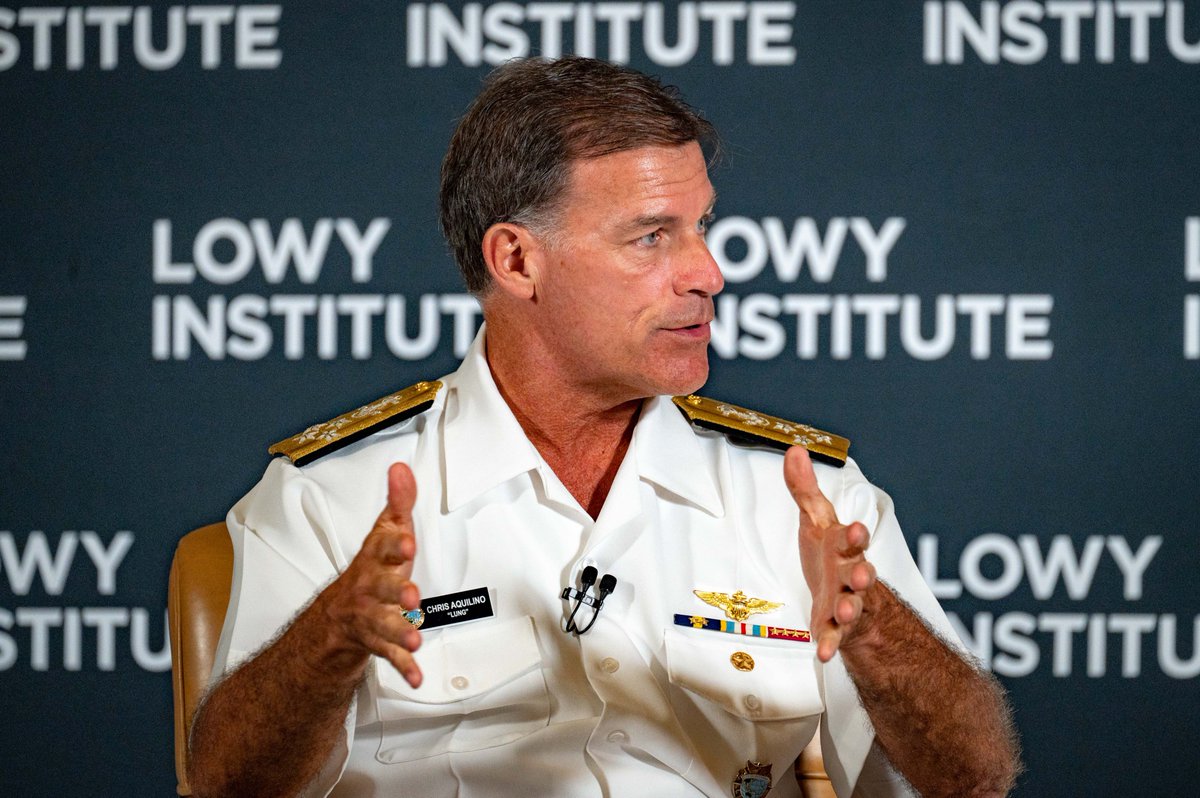 #USINDOPACOM Commander Adm. John C. Aquilino spoke with @LowyInstitute Executive Director Michael Fullilove, April 9, on the importance of #AUKUS and combined efforts to regional challenges in the #FreeAndOpenIndoPacific. Watch here youtube.com/watch?v=o_8ak4…